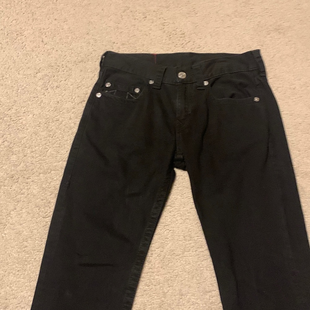 True religion black skinny jeans